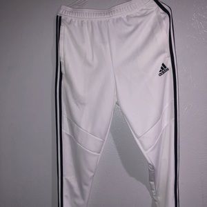 White/Black Adidas Sweatpants